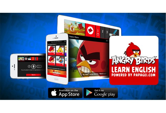 Die neue Angry Birds Learn English APP für iOS und Android