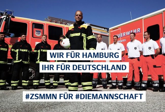 Videobotschaft der Feuerwehr Hamburg zur Fußball-WM